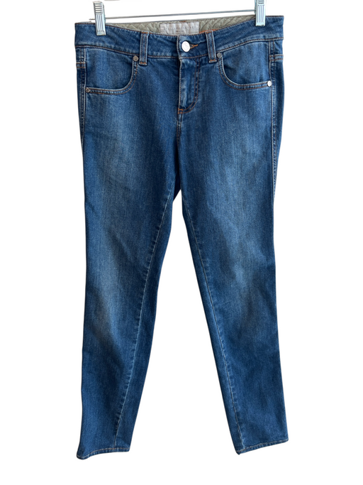 Stella McCartney Size 26 Medium Wash Cotton 4 Pocket Zip Fly Ankle Jeans Medium Wash / 26