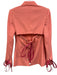 Off-White Size 42 Coral Pink Wool Blend Back Cut Out Strap Detail Blazer Jacket Coral Pink / 42