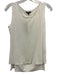 Lafayette 148 Size P White Cotton Blend Sleeveless High Low Tank Top White / P
