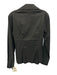 Trina Turk Size S Black Cotton Blend Long Sleeve Twist Front Side Zip Top Black / S