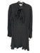 & Other Stories Size 10 Black & White Viscose Polka Dots Long Sleeve Dress Black & White / 10