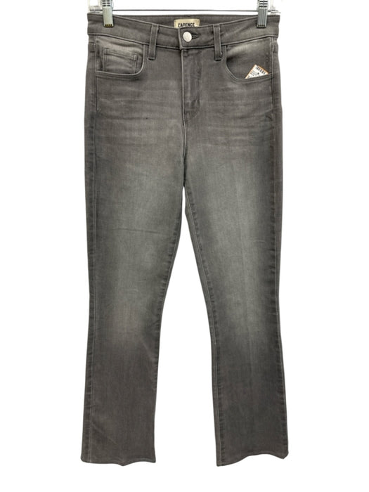 L'agence Size 26 Light Gray Cotton Blend Denim High Rise Button & Zip Fly Jeans Light Gray / 26