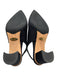 Sarah Flint Shoe Size 36.5 Black textile upper Grosgrain Ankle Buckle Slingbacks Black / 36.5