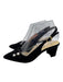Sarah Flint Shoe Size 36.5 Black textile upper Grosgrain Ankle Buckle Slingbacks Black / 36.5