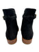 Louis Vuitton Shoe Size 37 Black Leather Upper Nubuck Logo Buckle Chelsea Boots Black / 37