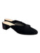 Loeffler Randall Shoe Size 7.5 Black Velvet Square Toe V top Open Back Shoes Black / 7.5