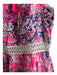 Lilly Pulitzer Size 14 Pink 100% Cotton Round Neck Tropical Sleeveless Dress Pink / 14