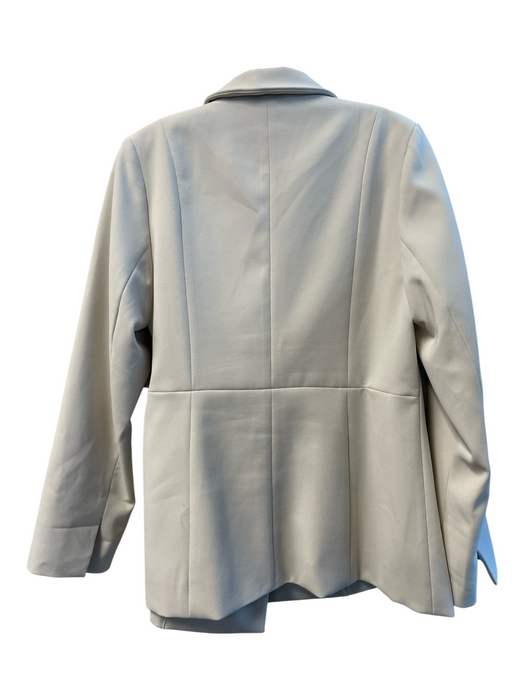 Spanx Size M White Polyester Blend Lapel Tie Front Blazer Jacket White / M