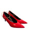 Via Spiga Shoe Size 8 Red Patent Leather Pointed Toe Ankle Strap Pump Shoes Red / 8