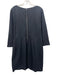 Spanx Size XL Black Rayon & Nylon Wide Neck Long Sleeve Front Pocket Dress Black / XL