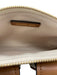 Michael Michael Kors White, Brown & Grey Leather Pouch Pocket Buckle Detail Bag White, Brown & Grey / XS
