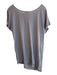 Vince Size M Gray Pima Cotton Short Sleeve solid color Round Neck Top Gray / M