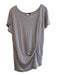 Vince Size M Gray Pima Cotton Short Sleeve solid color Round Neck Top Gray / M