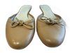 Burberry Shoe Size 36.5 Beige Leather Closed toe Round Toe Bow Detail Flat Shoes Beige / 36.5