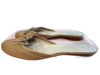 Burberry Shoe Size 36.5 Beige Leather Closed toe Round Toe Bow Detail Flat Shoes Beige / 36.5