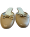 Burberry Shoe Size 36.5 Beige Leather Closed toe Round Toe Bow Detail Flat Shoes Beige / 36.5