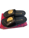 Tory Burch Shoe Size 7 Black Leather gold disks Open Toe & Heel Slide Shoes Black / 7