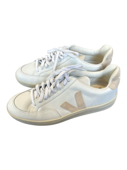 Veja Shoe Size 9 white & tan Leather Athletic Sneakers white & tan / 9