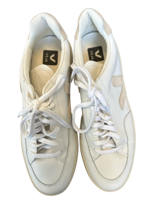 Veja Shoe Size 9 white & tan Leather Athletic Sneakers white & tan / 9