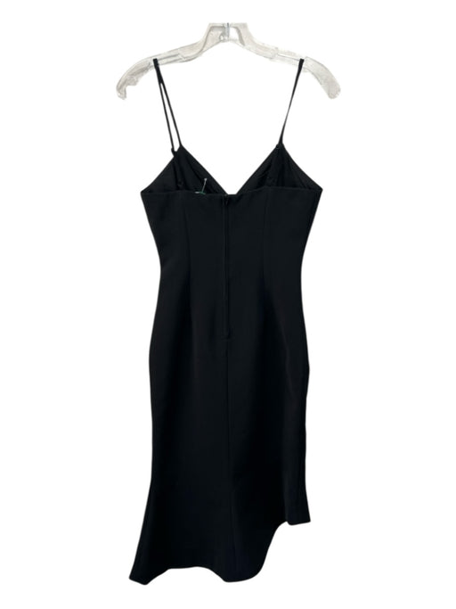 Keepsake Size XS Black Polyester Spaghetti Strap V Neck Pwincess Seam Midi Dress Black / XS