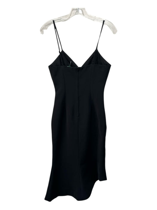 Keepsake Size XS Black Polyester Spaghetti Strap V Neck Pwincess Seam Midi Dress Black / XS