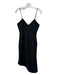 Keepsake Size XS Black Polyester Spaghetti Strap V Neck Pwincess Seam Midi Dress Black / XS