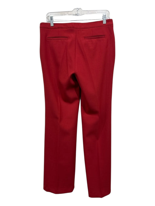 Zara Size Small Red Wool Blend Mid Rise Pockets Flare Wide Leg Pants Red / Small