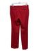 Zara Size Small Red Wool Blend Mid Rise Pockets Flare Wide Leg Pants Red / Small