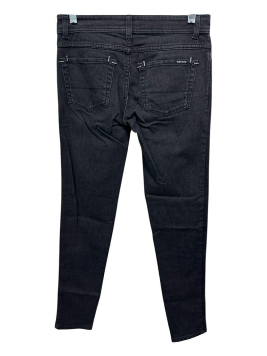 Tom Ford Size 27 Faded Black Cotton Blend Low Rise Studded Skinny Jeans Faded Black / 27