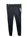 Tom Ford Size 26 Faded Black Cotton Denim Mid Rise Leather Trim Skinny Leg Jeans Faded Black / 26