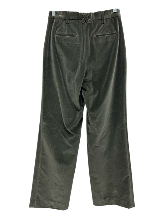 Each X Other Size Small Dark Green Cotton Blend High Rise Velvet Wide Leg Pants Dark Green / Small