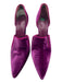 Jenni Kayne Shoe Size 39 Purple Leather & Textile Elastic Crushed Velvet Pumps Purple / 39