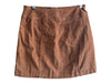 Free People Size W 4 Brown Cotton & Spandex Button Front Front Pocket Skirt Brown / W 4