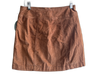 Free People Size W 4 Brown Cotton & Spandex Button Front Front Pocket Skirt Brown / W 4