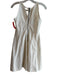 Free People Size 4 White Nylon Blend Sleeveless High Round Neck Back Zip Dress White / 4