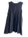 Free People Size Small Black Cotton Blend Round Neck Sleeveless Lined Dress Black / Small