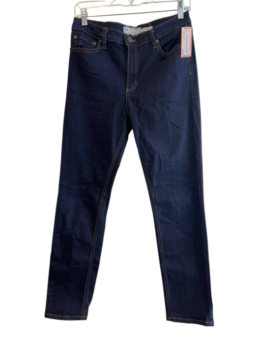 Free People Size 30 Dark denim Cotton Blend High Rise 5 Pocket Zip Fly Jeans Dark denim / 30
