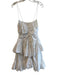 Lovers and Friends Size M Wheat Cotton Spaghetti Strap Back Zip Gathered Dress Wheat / M