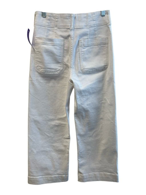 Maeve by ANTHROPOLGIE Size 28 White Elastane Blend 4 Pocket Zip Fly Jeans White / 28