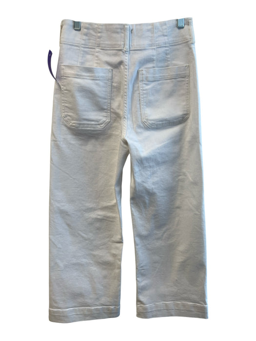 Maeve by ANTHROPOLGIE Size 28 White Elastane Blend 4 Pocket Zip Fly Jeans White / 28