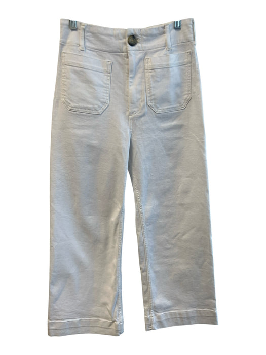 Maeve by ANTHROPOLGIE Size 28 White Elastane Blend 4 Pocket Zip Fly Jeans White / 28