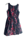 Alice & Olivia Size 2 Black Pink & Red Polyester Sleeveless Floral Dress Black Pink & Red / 2