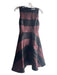 Alice & Olivia Size 0 Black & Pink Acetate Lined Striped Sleeves Backpack Dress Black & Pink / 0