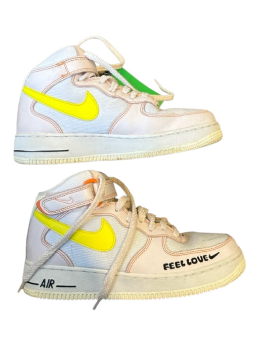 Nike Shoe Size 8 Pink & Coral Leather High Top Color Block Athletic Sneakers Pink & Coral / 8