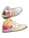 Nike Air Shoe Size 8 Pink & Yellow Leather & Canvas Corduroy High Top Sneakers Pink & Yellow / 8