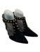 Stuart Weitzman Shoe Size 9 Black Leather Velvet & Mesh Studded Cut Out Booties Black / 9
