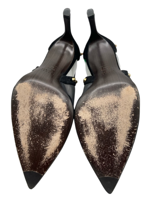 Stuart Weitzman Shoe Size 9 Black Leather Velvet & Mesh Studded Cut Out Booties Black / 9