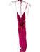Lulus Size XS Pink Polyester Back Zip Sequins Slit Gown Pink / XS