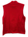 St. John Size S Red Rayon & Wool Short Sleeve Mock Neck Knit Sleeveless Top Red / S