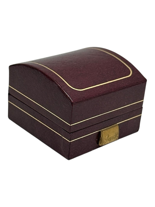 Sarde Clear & Gold 14K Gold Plated Cubic Zirconia Stud Post Back Earrings Clear & Gold